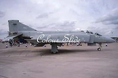 RAF F-4 Phantom FGR2 XV408 Fairford 7.03 Colour Slide Aviation Aircraft • £1.99