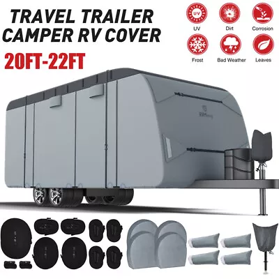 7-Ply RV Cover For Motorhome Wheel Camper Storage Fits For 20'-22' FT • $183.43