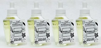 4 Bath Body Works MARSHMALLOW FIRESIDE Wallflower Home Scent Oil Refill Bulb • $39.99