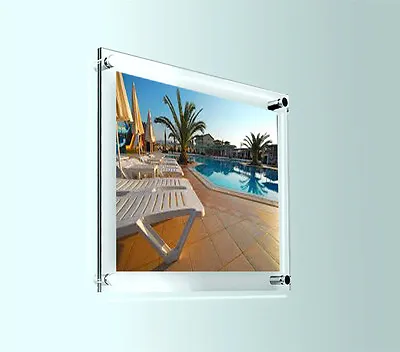 Acrylic Perspex Wall Mounted Poster Holder / Picture Frame Photo A4 Display • £22.93
