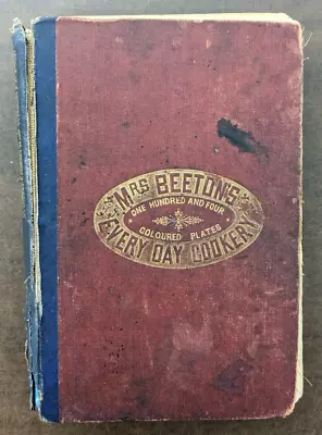 MRS BEETON'S Everyday Cookery And Housekeeping Book Hardcover Vintage • $59.99