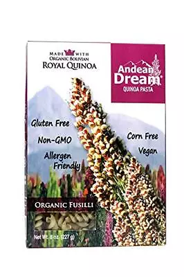 Andean Dream Fusilli Quinoa Pasta Gluten Free 3x8 Oz3 • £29.40