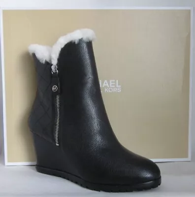 Michael Kors Whitaker Wedge Black Boot - Size 6 • $244.99