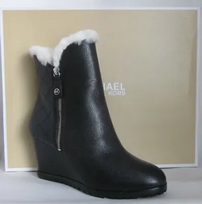 Michael Kors Whitaker Wedge Black Boot - Size 7 • $244.99