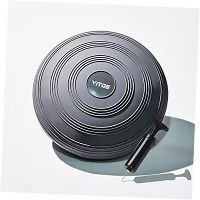  Inflatable Balance Disc | Fitness Core Stability Trainer Wiggle Pad #1 Gray • $28.68