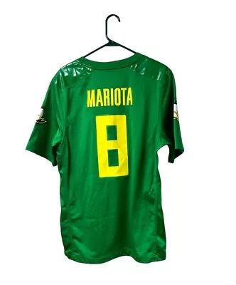 Mens Nike Oregon Ducks 2015 Home Football Jersey Small Green Marcus Mariota • $59.99