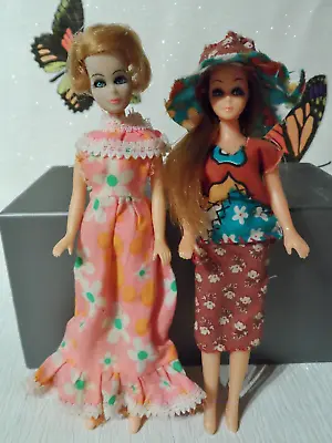 Vintage Pair Of 1970's Topper Dolls Tammy & Dawn Original Heads On Clone Bodies. • £29.99