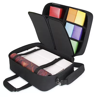 USA Gear XL MTG Deck Box Bag Travel Case - Large MTG Card Storage Bag (Black) • $79.99