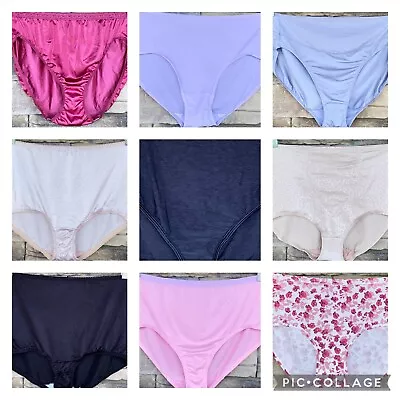 Hanes Fit Vanity Vassarette 9 & 10 Brief Underwear Panties Fruit The Loom 9 Pair • $55.90