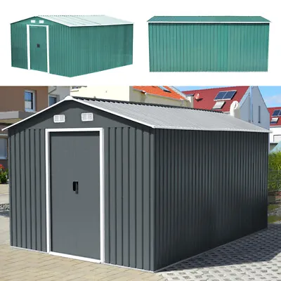 Metal Garden Shed 6 X 4 8 X 4 8 X 6 10 X 8 12 X 10 Garden Tools Storage Shed • £159.95