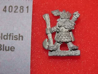 Games Workshop Citadel Talisman Dwarf Warhammer 1985 Metal Figure OOP GW TL3 • £23.49