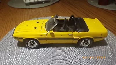 1969 Shelby GT-500 Yellow 1/18 Ertl DieCast American Muscle USED NO BOX Or Mount • $15