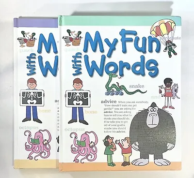 My Fun With Words Dictionary Kids Books A-K & L-Z Hardcover Lot Of 2 Homeschool • $23