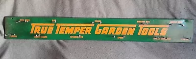 Rare Steel Vintage True Temper Garden Tools Storage Rack Advertising Sign VG+ • $125