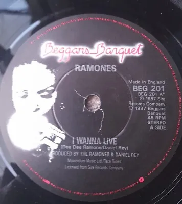 The Ramones - I Wanna Live  7  Vinyl Single  Great Condition  • £22.99