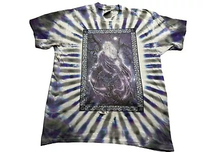 Vtg 1993  Tie Dye Not Fade Away Wizard Mystical Shirt Grateful Dead Large 90s • $64.79