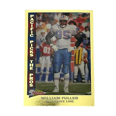 1992 Pacific Picks The Pros Gold William Fuller Houston Oilers #23 Rare Card • $3.39