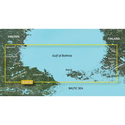 Garmin Bluechart G3 Vision HD VEU471S Gulf Of Bothnia Map • $171.48