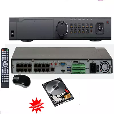 16CH HD-TVI H.265 4K/8MP 3840x2160 1.5U Case High Definition DVR System 5-in-1 • $1172.39