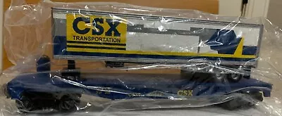 MTH Rail King 30-76074 CSX Flatcar W/ CSX Trailer (# 408542) O Gauge NIB • $49.95