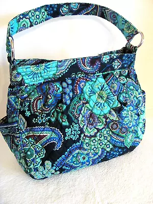 VERA BRADLEY Reversible Tote Purse - Quilted Blue Rhapsody - Daisy Bag  NEW • $32.99