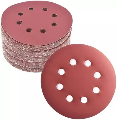 50x 5  Sanding Discs 8Hole Hook&Loop Sander Sand Paper Orbital Sander #1500/2000 • $19.99