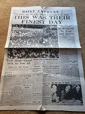 Daily Express May 9th 1945 VE Day Reproduction Newspaper • £6.99