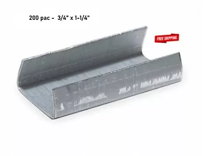 Strapping Clip Seals 3/4  Width X 1-1/4  Length  (200 PK) Open Steel For Banding • $33.41