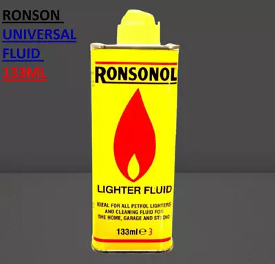 NEW  Ronson Universal  Lighter Fuel Fluid Refill Lighter Fluid 133ml FAST SERVC • £5.99