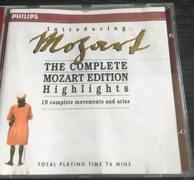 Introducing Mozart The Complete Mozart Edition Highlights 1990 Philips Cd Album • £6.99