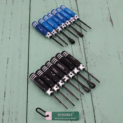 £13.79 • Buy 7x Long Hex Screw Driver Tool Kit Socket Set For RC Helicopter Model Car Plane