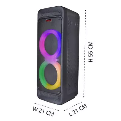 AKAI PartyMate Pro PM-80P | Wireless Bluetooth Portable Party Speaker | 80W • $1226.54