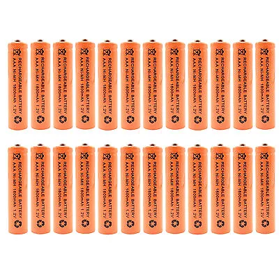 24 Pcs AAA 1800mAh Ni-MH 1.2V Rechargeable Battery Cell MP3 Toy Orange US Stock • $19.78