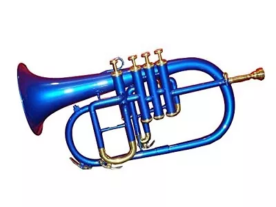 Professional Flugel 4V Blue Expert's Choice With Hard Case & Mp FLUGELHORN BRS • $197.43