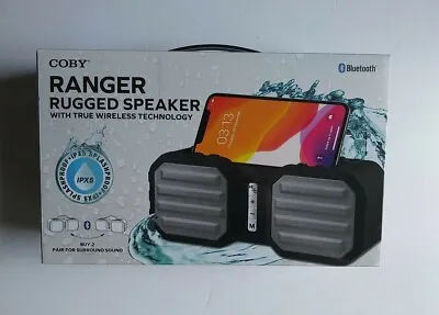 Coby Ranger Rugged Speaker Model Splash Proof Bluetooth Music & Call Control • $19.95
