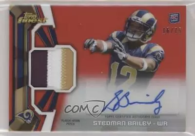 2013 Topps Finest Red Refractor /75 Stedman Bailey RPA Rookie Patch Auto RC • $12.03