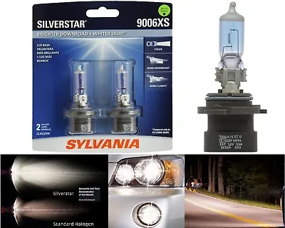 Sylvania Silverstar 9006XS HB4A 55W Two Bulbs Head Light Low Beam Upgrade Lamp • $42