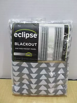 Eclipse Blackout Curtain 37x84  Gray One Rod Pocket Panel Polyester New • $24.99