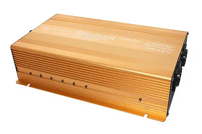 Voltage Inverter 2500 5000 Watt 12V Pure Sine Wave Gold USB Solar • £301.15