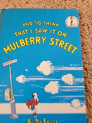 And To Think That I Saw It On Mulberry Street Dr. Suess Book Club Edition 1964 • $24.99