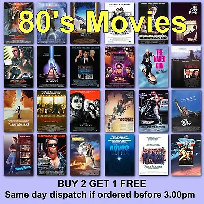 Poster Classic Movie Posters 1980s 80s Film Poster Films HD Borderless Printing • £2.97