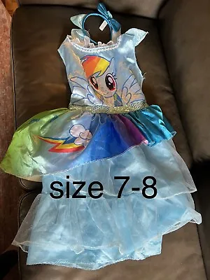 My Little Pony Rainbow Dash Halloween Costume Girls Size M 7-8 • $10