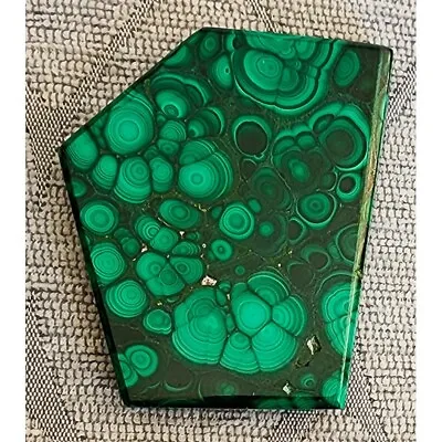 Nice! Malachite Slab 1 7/8  X 2 1/4  • $18