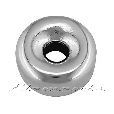 Sterling 925 Silver Flat Rondelle Roundel Seamless Spacer Beads With Two Hole  • £3.75