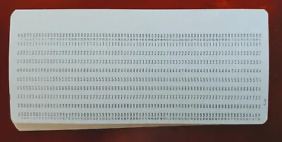 100 Vintage #5081 Data Processing Punch Cards - RARE BLUE Without Cut Corner • $45