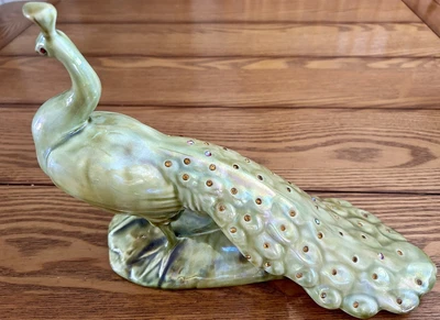 $50 • Buy Vintage MCM (1952) Edith King Original 11 1/2  Signed Peacock Figurine Signed