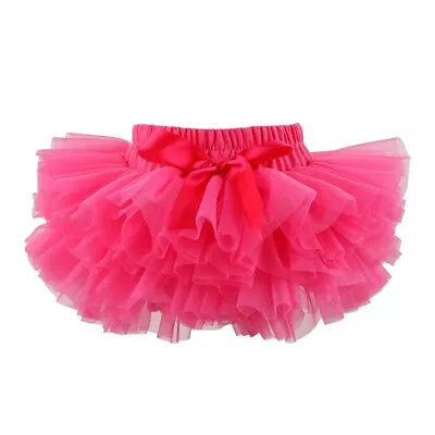 HOOLCHEAN Infant Toddler Baby Girls Super Soft Fluffy Tutu Skirt Diaper Cover • £3