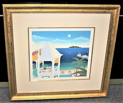 Thomas McKnight St. Kitts 34  X 32  Framed Limited Edition Hand Signed Serigraph • $425