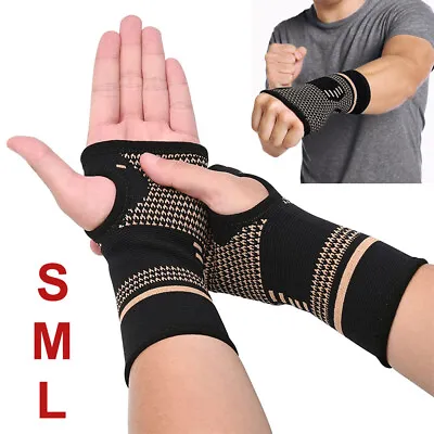 £3.14 • Buy Wrist Hand Brace Support Sleeve Fit Carpal Tunnel Splint Strap Arthritis Sprain