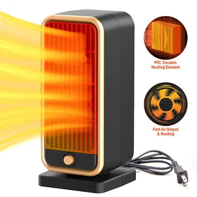 Electric Portable Heating Fan Mini Space Heater Room Small Heater Indoor Office • $21.75